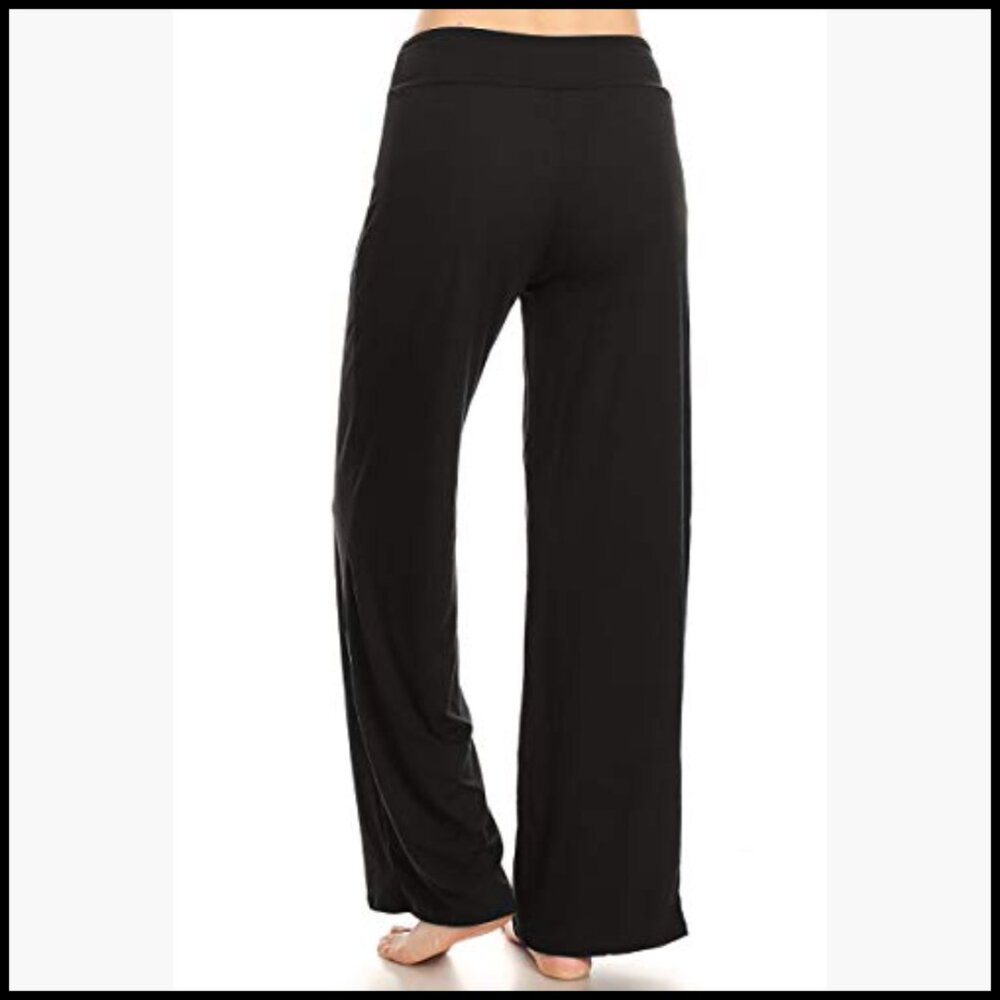 Polyester Blend Drawstring Pajama Pants For Loung… - image 3